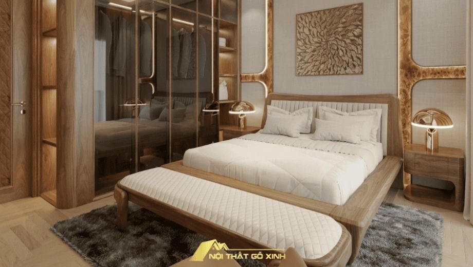 Tủ quấn áo gỗ óc chó của Nội Thất Gỗ Xinh