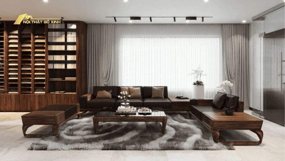 Vẻ đẹp sang trọng, ấm áp tự nhiên của gỗ óc chó

