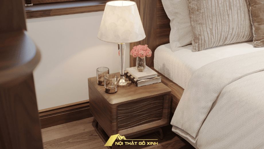 Vị trí táp đầu giường cân đối chắc chắn 