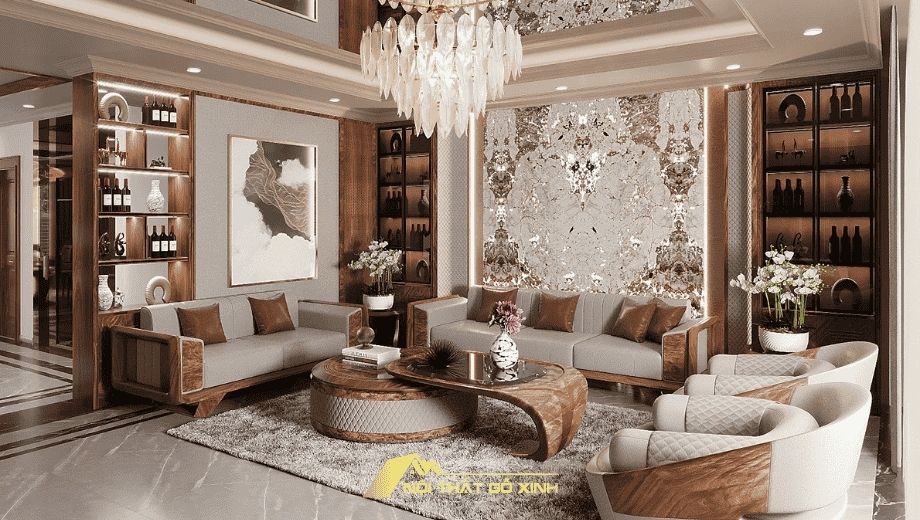 Phong cách tân cổ điển gỗ óc chó được ưa chuộng 