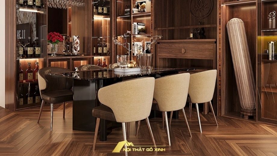 Sử dụng ánh đèn vàng nhẹ và vật dụng trang trí để tạo không gian ấm áp 