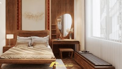 Bàn phấn gỗ óc chó