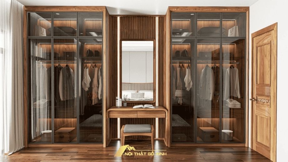 Tủ quần áo gỗ óc chó 