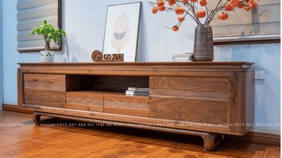 Các mẫu kệ tivi gỗ óc chó