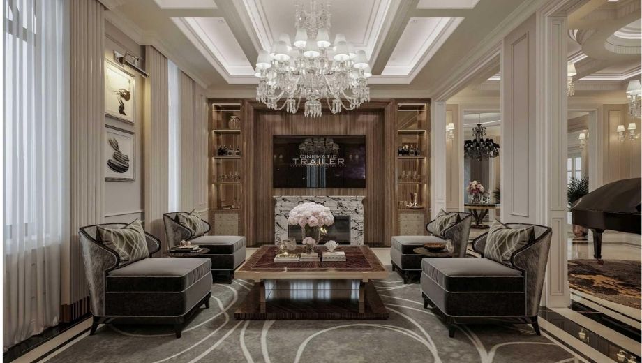 Phòng khách thiết kế hiện đại cao cấp