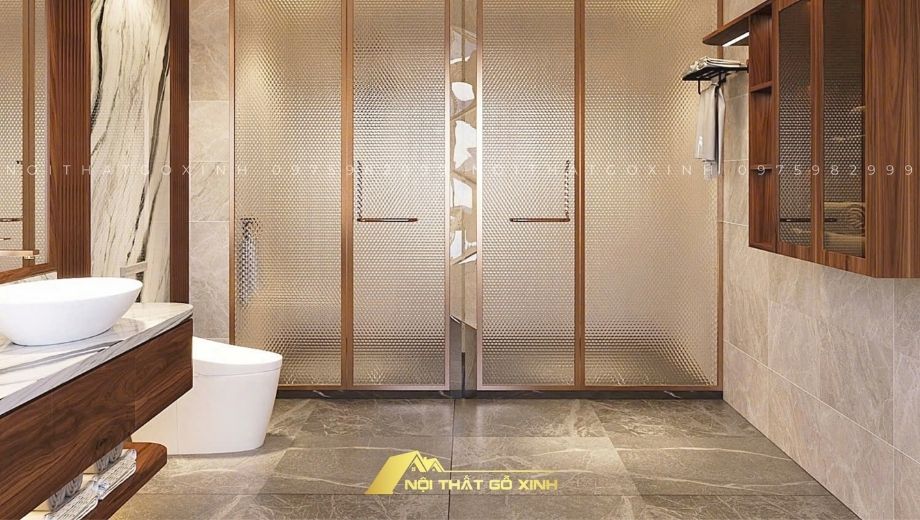 Thiết kế phòng tắm tối giản tinh tế 