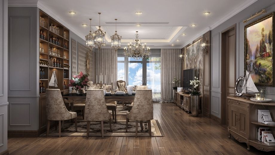 Thiết kế tân cổ điển không gian mở