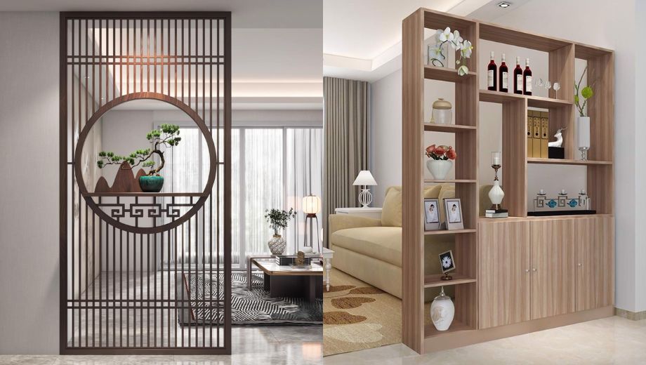 Mẫu vách ngăn phòng khách