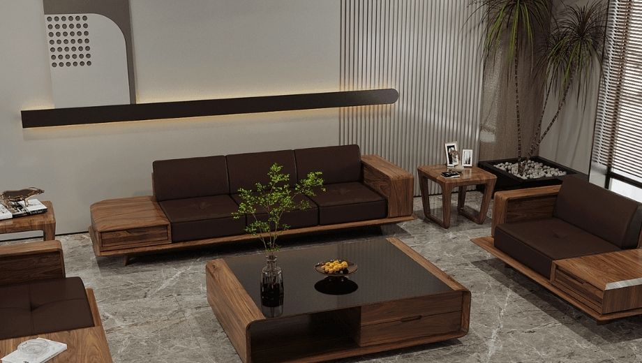 Gỗ óc chó trong các phong cách thiết kế nội thất 