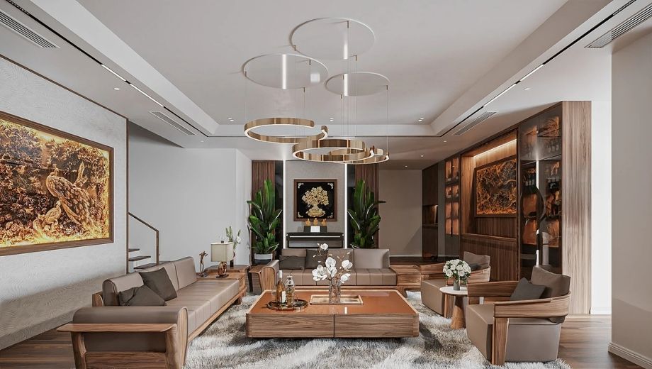 Vì sao nên chọn dịch vụ thi công nội thất gỗ óc chó trọn gói